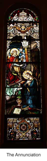 The Annunciation Stained Glass Window
